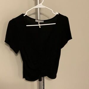 Gaze black short sleeve top size s/m
